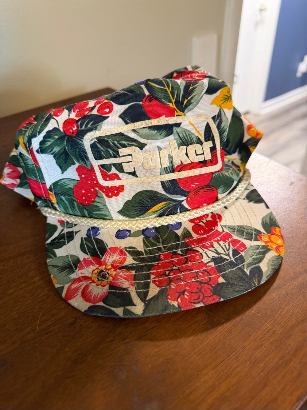 Parker Floral Rope-Trim vintage Trucker Hat - Multicolor
